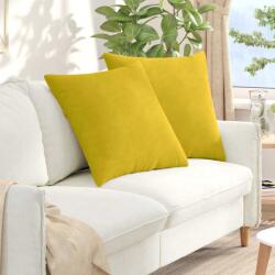 vidaXL Perne pentru canapea 2 pcs Galben 80 x 80 cm GartenMobel Dekor (42014064)