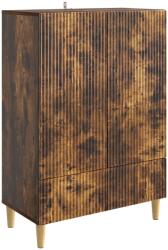 vidaXL Bufet cu sertar Stejar fumuriu 66 x 34, 5 x 95 cm Lemn prelucrat GartenMobel Dekor (894670) Comoda