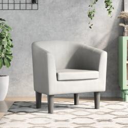 vidaXL Fotoliu tip cuva, alb, piele ecologica GartenMobel Dekor (356488)