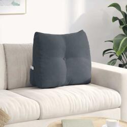 vidaXL Perna pentru spate Gri închis 60 x 24 x 50 cm Catifea GartenMobel Dekor (42014401)