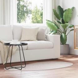 vidaXL Covor oval bej antiderapant Huarte, 80x150 cm, poliester (4103726) Covor