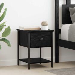 vidaXL Noptiera 2 pcs Stejar negru 34 x 35, 5 x 45 cm Lemn compozit GartenMobel Dekor (881805)