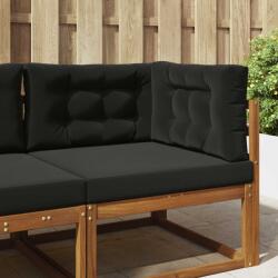 vidaXL Perna pentru canapea de exterior 3 pcs Negru Poliester GartenMobel Dekor (900887)