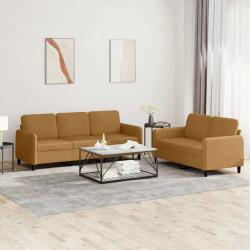 vidaXL Set canapea 2 piese, maro, catifea GartenMobel Dekor (3202021) Canapea