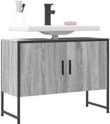 vidaXL Dulap chiuveta de baie, gri sonoma, 80x33x60 cm, lemn compozit GartenMobel Dekor (842464)