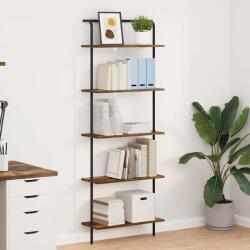 vidaXL Raft pentru carti Stejar afumat 60 x 24 x 168 cm Lemn compozit GartenMobel Dekor (879967) Biblioteca