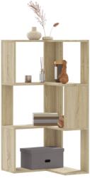 vidaXL Biblioteca 3 niveluri stejar sonoma 50x50x102 cm lemn prelucrat GartenMobel Dekor (852593) Biblioteca