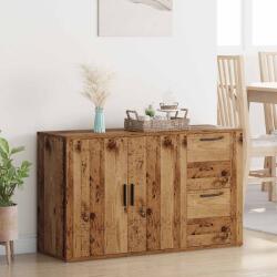 vidaXL Bufet cu sertar Lemn vechi 100 x 33 x 59.5 cm Lemn compozit GartenMobel Dekor (881138) Comoda