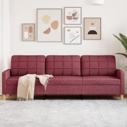 vidaXL Canapea cu 3 locuri, rosu vin, 210 cm, material textil GartenMobel Dekor (4007420) Canapea