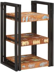 vidaXL Noptiera 2 pcs Maro si negru Lemn masiv recuperat GartenMobel Dekor (4016733)