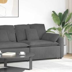 vidaXL Modul modular capat pentru cotiera canapea cu perne gri închis GartenMobel Dekor (4104408) Canapea