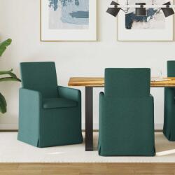 vidaXL Scaune de dining 2 pcs Verde închis 57 x 67 x 95 cm tesatura GartenMobel Dekor (42017908)
