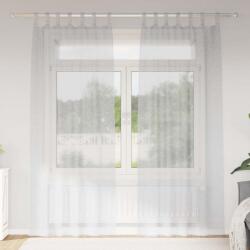 vidaXL Cortina din Voile 2 pcs Gri deschis 225 x 140 cm Poliester GartenMobel Dekor (4108049)