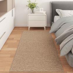 vidaXL Covor dreptunghiular maro natural 150x80 cm, antiderapant, model valuri (42022534) Covor