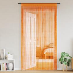 vidaXL Perdele sir 2 buc Portocaliu 100x250 cm GartenMobel Dekor (4102043)