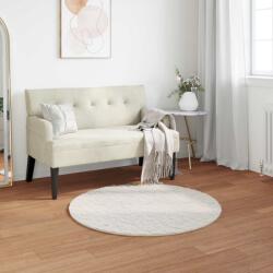 vidaXL Covor din Blana Faux de Iepure Olite Crem Ø 120 cm Poliester GartenMobel Dekor (42021669) Covor
