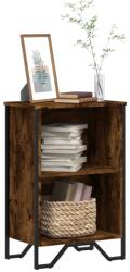 vidaXL Biblioteca, stejar fumuriu, 50x31x74, 5 cm, lemn prelucrat GartenMobel Dekor (848601) Biblioteca