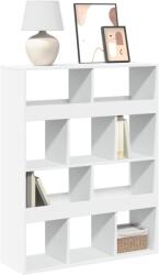 vidaXL Biblioteca, alb, 100x33x125, 5 cm, lemn prelucrat GartenMobel Dekor (3309357) Biblioteca
