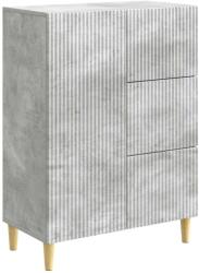 vidaXL Bufet cu sertar Gri Beton 66 x 34, 5 x 90 cm Lemn prelucrat GartenMobel Dekor (894628) Comoda