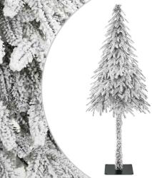 vidaXL Brad de Craciun artificial cu suport Alb 76 x 76 x 180 cm GartenMobel Dekor (4102780)
