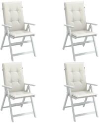 vidaXL Perne scaun spatar înalt, 4 buc. melanj crem 120x50x4 cm textil GartenMobel Dekor (4002419)