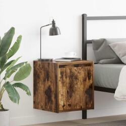 vidaXL Noptiera montata pe perete din stejar afumat 38x34x40 cm GartenMobel Dekor (861237)