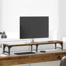 vidaXL Suport pentru monitor Lemn Vechi 105 x 23 x 15, 5 cm GartenMobel Dekor (882187)