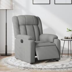 vidaXL Fotoliu rabatabil electric, gri deschis, textil GartenMobel Dekor (3205292)