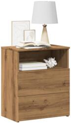 vidaXL Noptiere, 2 buc. , stejar artizanal, 50x32x60 cm, lemn prelucrat GartenMobel Dekor (856567)