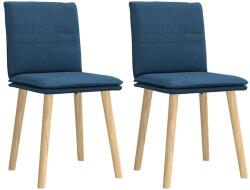 vidaXL Scaune de bucatarie, 2 buc. , albastru, textil GartenMobel Dekor (4101263)