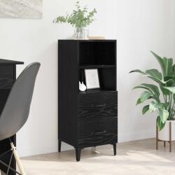 vidaXL Bufet cu sertar Stejar negru 34 x 34.5 x 90 cm Lemn compozit GartenMobel Dekor (880954) Comoda