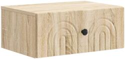 vidaXL Noptiera suspendata cu sertar, stejar Sonoma, 49 x 34, 5 x 20 cm (898109)