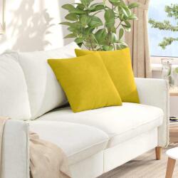 vidaXL Perne pentru canapea 2 pcs Galben 45 x 45 cm GartenMobel Dekor (42013935)