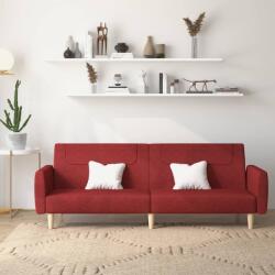 vidaXL Canapea extensibila cu 2 locuri, rosu vin, material textil GartenMobel Dekor (375790) Canapea
