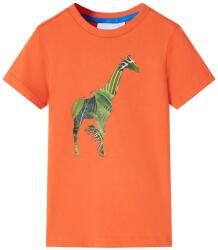 vidaXL Tricou pentru copii, portocaliu deschis, 128 GartenMobel Dekor (12272)
