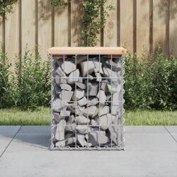 vidaXL Banca de gradina, design gabion, 33x31x42 cm, lemn masiv de pin GartenMobel Dekor (834326)