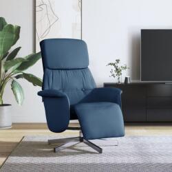 vidaXL Fotoliu rabatabil cu suport de picioare, albastru, textil GartenMobel Dekor (356664)