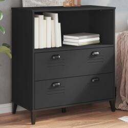 vidaXL Biblioteca „VIKEN, negru, 80x40x90 cm, lemn masiv de pin GartenMobel Dekor (374945) Biblioteca