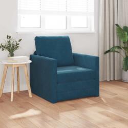vidaXL Pat canapea albastru 74 x 77 x 81 cm Catifea GartenMobel Dekor (4106617) Canapea