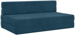 vidaXL Canapea Plianta cu Pat albastru 203 x 152 x 15 cm Catifea GartenMobel Dekor (900125) Canapea
