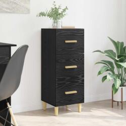 vidaXL Bufet cu sertar Stejar negru 34.5 x 34 x 90 cm Lemn compozit GartenMobel Dekor (880936) Comoda