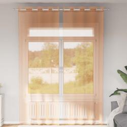 vidaXL Perdele Voile cu Oelii 2 buc Teracota GartenMobel Dekor (4102142)
