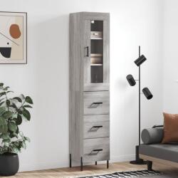 vidaXL Dulap înalt, gri sonoma, 34, 5x34x180 cm, lemn prelucrat GartenMobel Dekor (3199247) Comoda