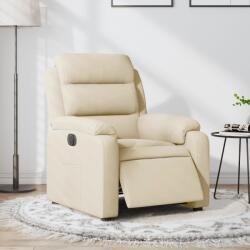 vidaXL Fotoliu rabatabil electric, crem, material textil GartenMobel Dekor (3204965)