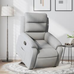 vidaXL Fotoliu rabatabil cu ridicare, gri deschis, material textil GartenMobel Dekor (3204980)