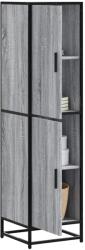 vidaXL Dulap nalt gri Sonoma 35, 5x35x139 cm lemn prelucrat GartenMobel Dekor (849057) Comoda