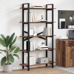 vidaXL Raft pentru carti Lemn Vechi 100 x 33, 5 x 178 cm Lemn compozit GartenMobel Dekor (883938) Biblioteca