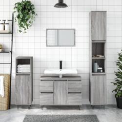 vidaXL Dulap pentru baie, gri sonoma, 80x33x60 cm, lemn compozit GartenMobel Dekor (831658)