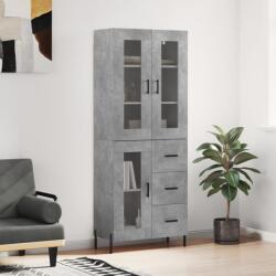 vidaXL Dulap înalt, gri beton, 69, 5x34x180, lemn compozit GartenMobel Dekor (3198605) Comoda