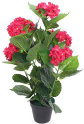 vidaXL Hortensie artificiala cu ghiveci 60 cm, rosie GartenMobel Dekor (244440)